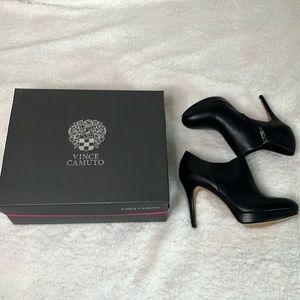 Brand new Vince Camuto booties. Brand new. Runs small. Size 6.5